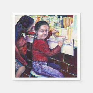 Alle goede meisjes halen ijskap servetten