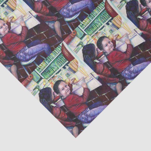 Alle goede meisjes halen ijskap tissuepapier (Detail)