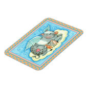 ALLE GOEDE PIGLETS GAAT NAAR HEEVEN, KUTE PIG ANGE MAGNEET (Linkerzijde)