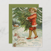 Alle goede wensen voor Kerstmis -  Briefkaart (Voorkant / Achterkant)