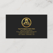 Alle Gold Vertical Lines Driver Visitekaartje (Achterkant)