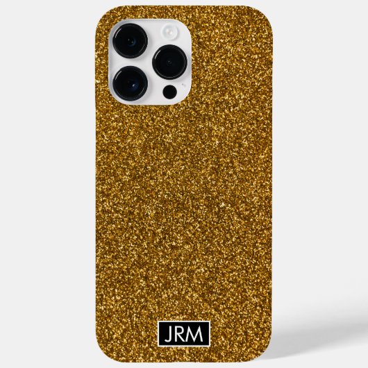 Alle gouden glitter schittert glanzend aangepaste  Case-Mate iPhone case (Achterkant)
