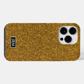 Alle gouden glitter schittert glanzend aangepaste iPhone hoesje (Achterkant horizontaal)