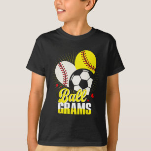 Alle gram verkoopt zachte voetbal grappige cute Ke T-shirt