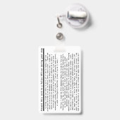 Alle grondwettelijke rechten zijn niet opgeheven badge (Back with Retractable)