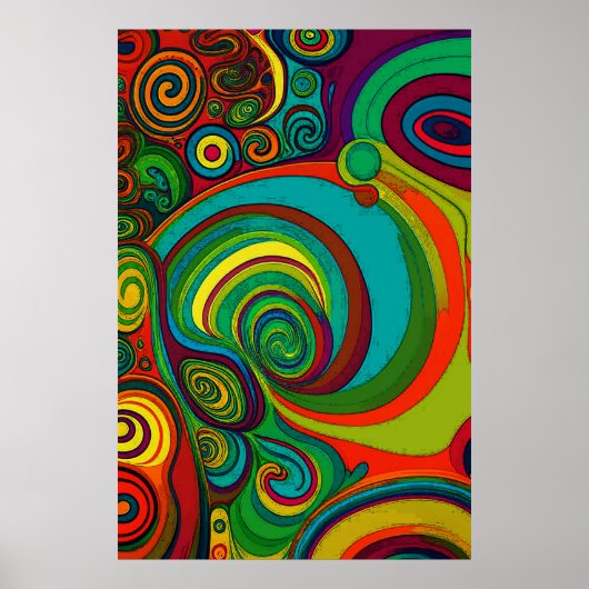 Alle Groovy kleuren 1110 Poster (Voorkant)