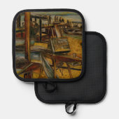 Alle grote schilderij begint met een penseelstreek pannenlap (Voorkant / Achterkant)