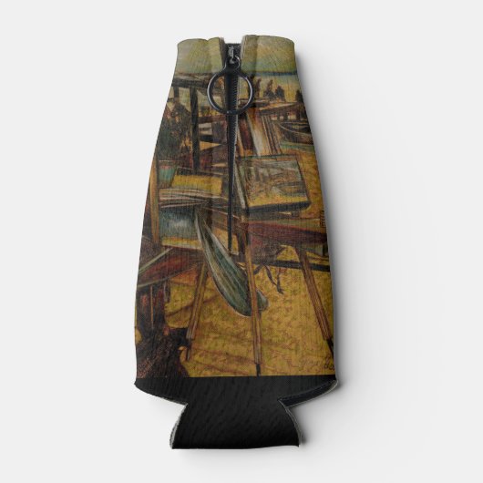 Alle grote schilderijen beginnen met één penseelst flesjeskoeler (Achterkant)