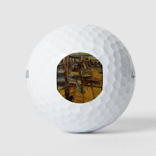 Alle grote schilderijen beginnen met één penseelst golfballen (Voorkant)