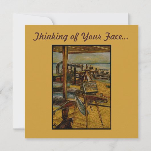 Alle grote schilderijen beginnen met één penseelst kaart (Voorkant)