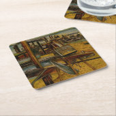 Alle grote schilderijen beginnen met één penseelst kartonnen onderzetters (Schuin)