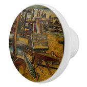 Alle grote schilderijen beginnen met één penseelst keramische knop (Rechts)