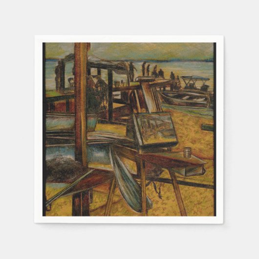 Alle grote schilderijen beginnen met één penseelst servetten (Voorkant)