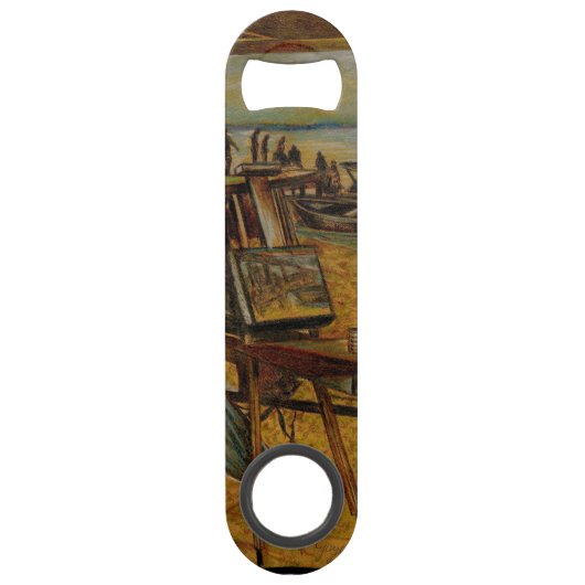 Alle grote schilderijen beginnen met één penseelst speed flessenopener (Voorkant)