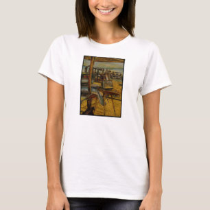 Alle grote schilderijen beginnen met één penseelst t-shirt