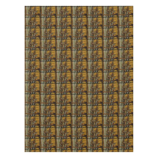 Alle grote schilderijen beginnen met één penseelst tafelkleed (Voorkant)