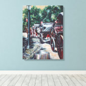 Alle Grote Stormen kondigen zichzelf aan met een b Canvas Afdruk (Insitu (Houten vloer))