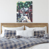 Alle Grote Stormen kondigen zichzelf aan met een b Canvas Afdruk (Insitu (Slaapkamer))