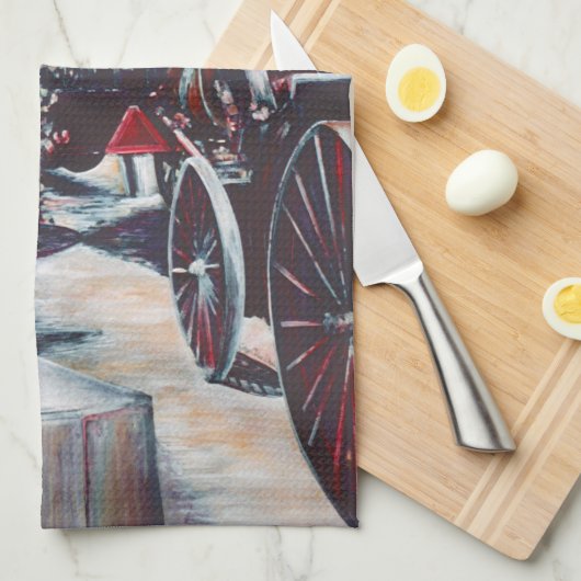 Alle Grote Stormen kondigen zichzelf aan met een b Theedoek (Quarter Fold)