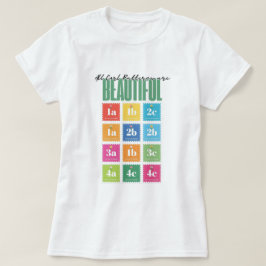 "Alle Haartypes zijn Mooi" Krullenpatroon T-shirt
