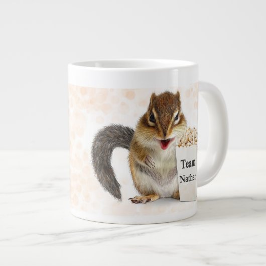 Alle hagel de Alpha Squirrel Jumbo Mok (Voorkant rechts)