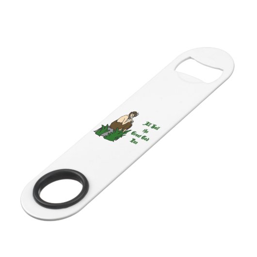 Alle hagel de Grote God Pan Bar sleutel Speed Flessenopener (Voorkant Gekanteld)
