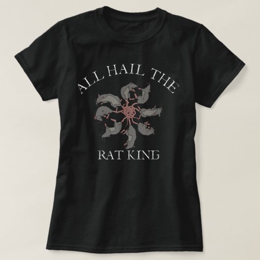 Alle hagel de rattenkoning, middeleeuwse ratten, k t-shirt (Design voorkant)