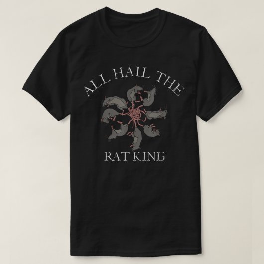 Alle hagel de rattenkoning, middeleeuwse ratten, k t-shirt (Design voorkant)