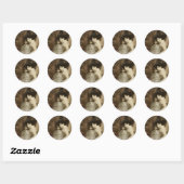 Alle hagetijden ronde sticker (Vel)