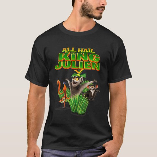 Alle hail King Julien personages hebben allemaal d T-shirt (Voorkant)