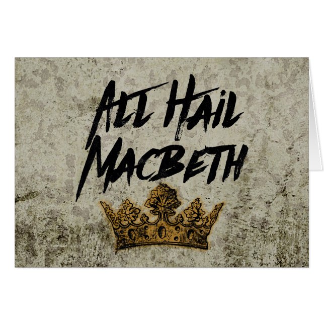 Alle Hail Macbeth (Voorkant Horizontaal)