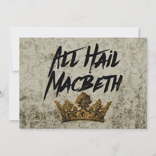 Alle Hail Macbeth (Voorkant)
