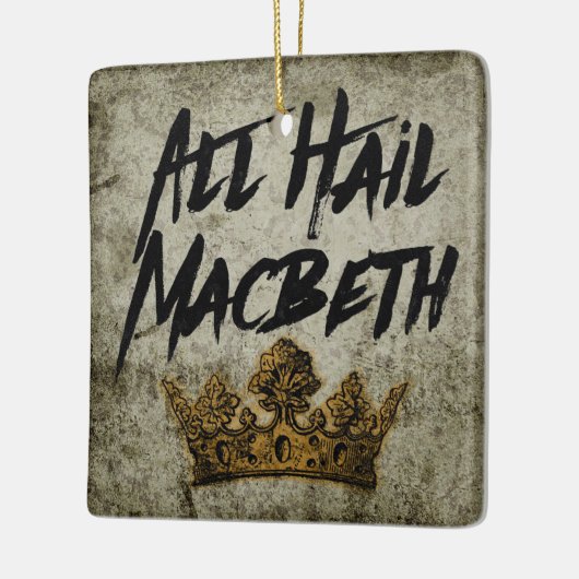 Alle Hail Macbeth Keramisch Ornament (Links)