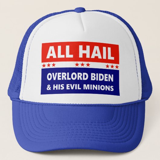 Alle Hail Overlord Biden en zijn boze minningen Trucker Pet (Voorkant)