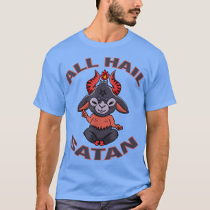 Alle Hail Satan Baphomet Occult Pentagram Satanic T-shirt