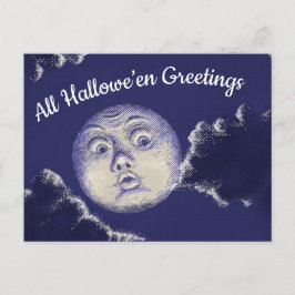 Alle Hallowe'en Groeten Moon Briefkaart