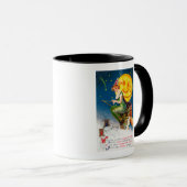 Alle Halloween-heks op een kamer met volle maan Mok (Voorkant rechts)