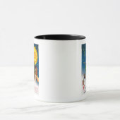 Alle Halloween-heks op een kamer met volle maan Mok (Midden)