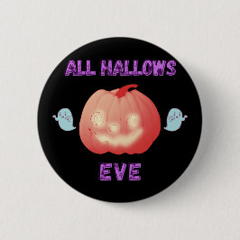 Alle Hallows Eve Halloween Pumpkin en geesten Ronde Button 5,7 Cm