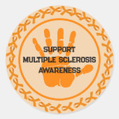 Alle handen ondersteunen MS Awareness Sticker (Voorkant)