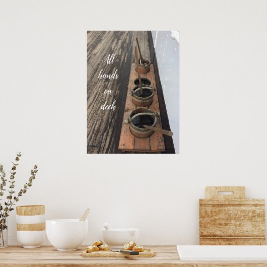 Alle handen op dek poster (Keuken)