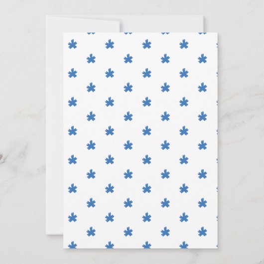 Alle handen op het dek verjaardag uitnodiging (Achterkant)