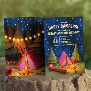 Alle Happy Campers onder de sterren verjaardag Kaart