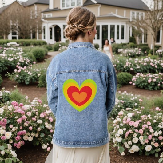 Alle hart denim jacket (Huwelijk Achterkant)