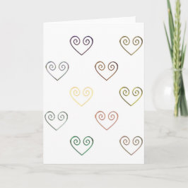 Alle Harten door de Vintage Kaart van de Liefde