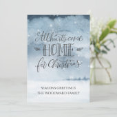 Alle harten komen naar huis voor de kerstWaterverf (Staand voorkant)