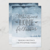 Alle harten komen naar huis voor de kerstWaterverf (Voorkant / Achterkant)