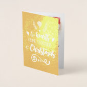 Alle harten komen samen bij kerstgoud, ZSG Folie Kaarten (Voorkant)