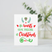 Alle harten komen samen op kerstavond, ZSG Feestdagenkaart (Staand voorkant)