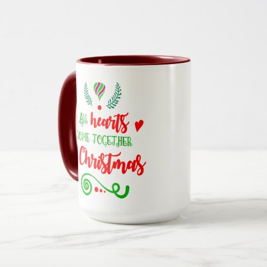 Alle harten komen samen op kerstavond, ZSG Mok (Voorkant links)